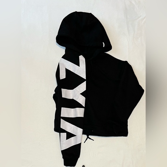 ZYIA Black cropped hoodie size S - Picture 7 of 10